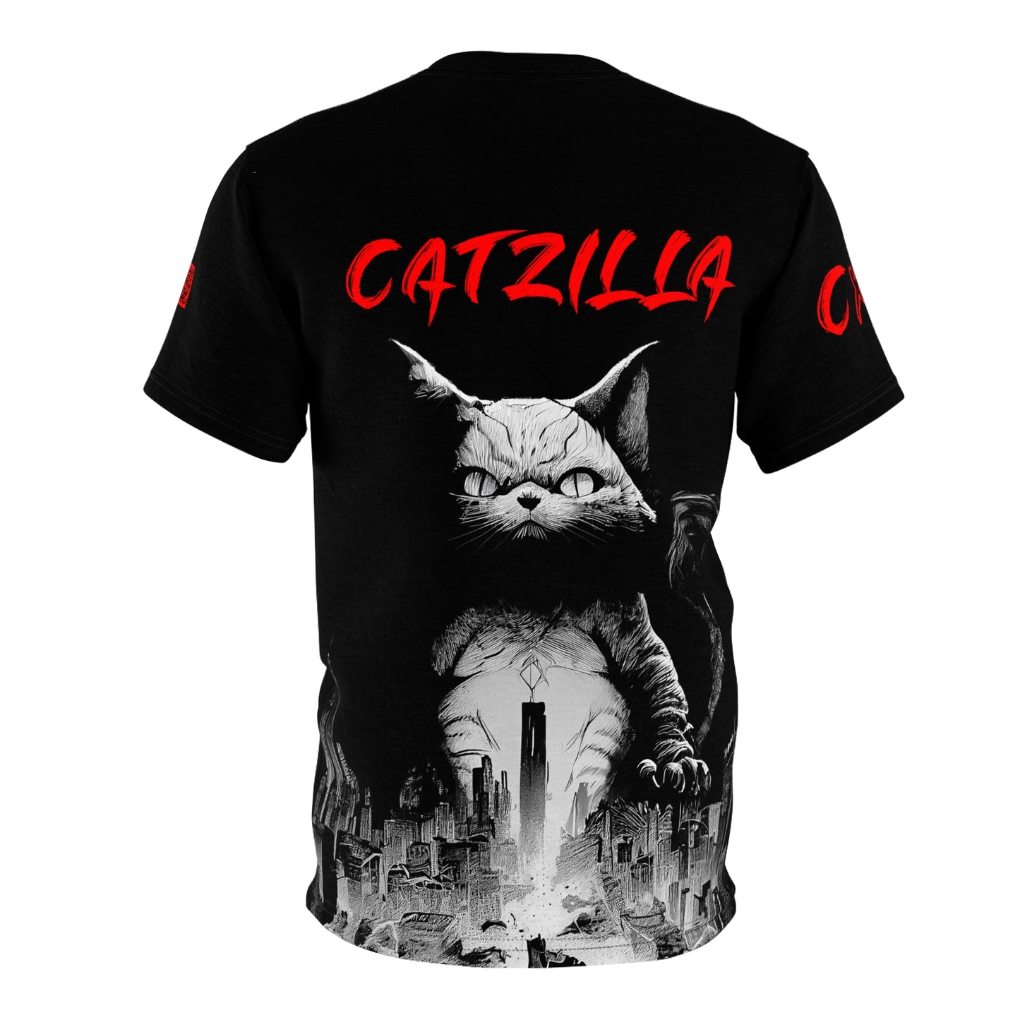 Unisex Catzilla All Over Artwork Tee