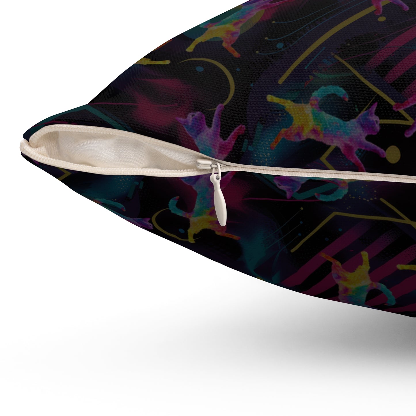 Vibing Cat Throw Pillow