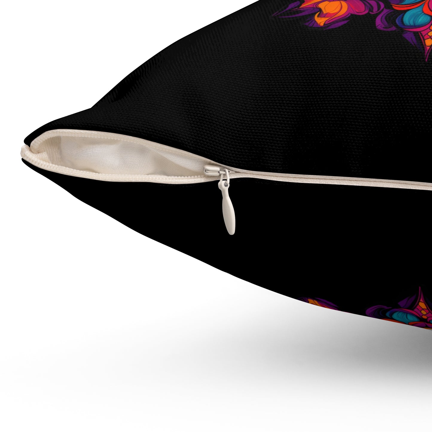 Dia De Muertos Frenchie Throw Pillow