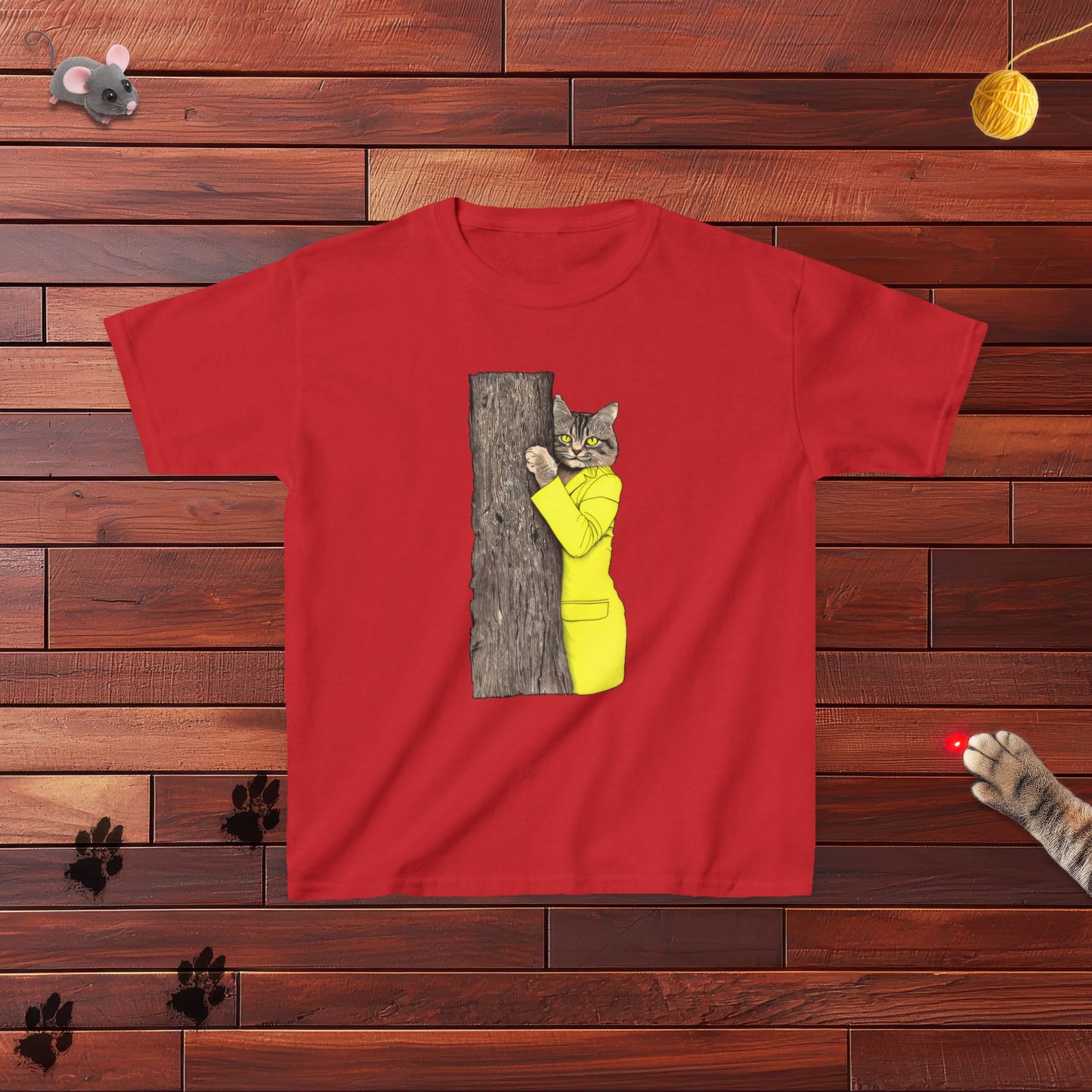 Yellow Jacket Cat Kids Tee