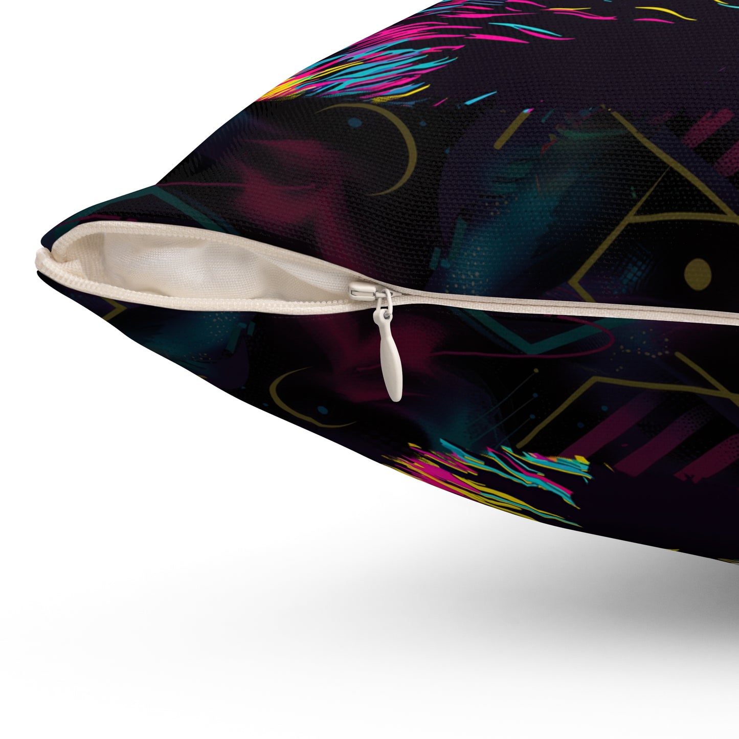 Electric Whiskers Throw Pillow