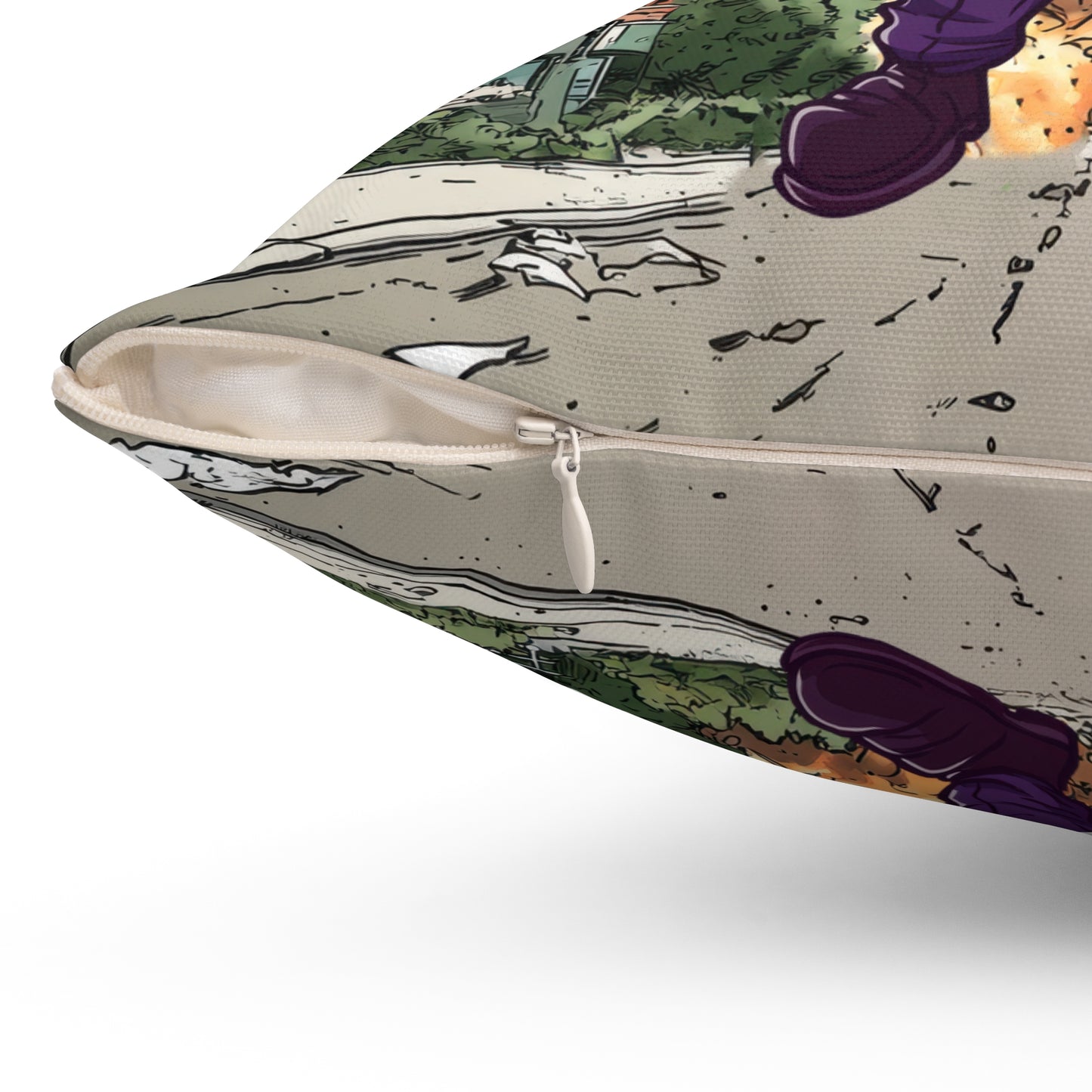 Joker Cat Throw Pillow