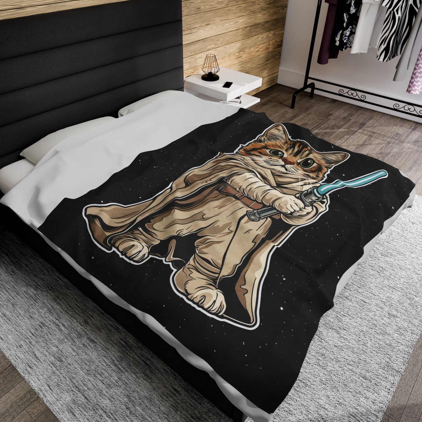 Luke Catwalker Velveteen Plush Blanket