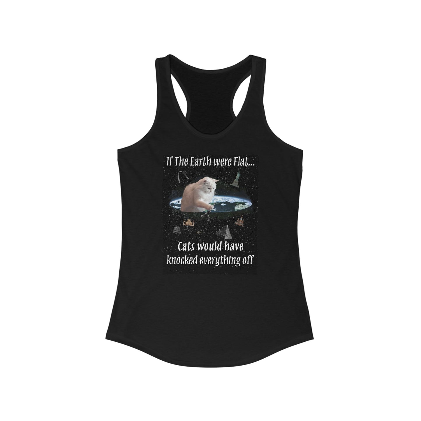 Flat Earth Theory Ladies Tank