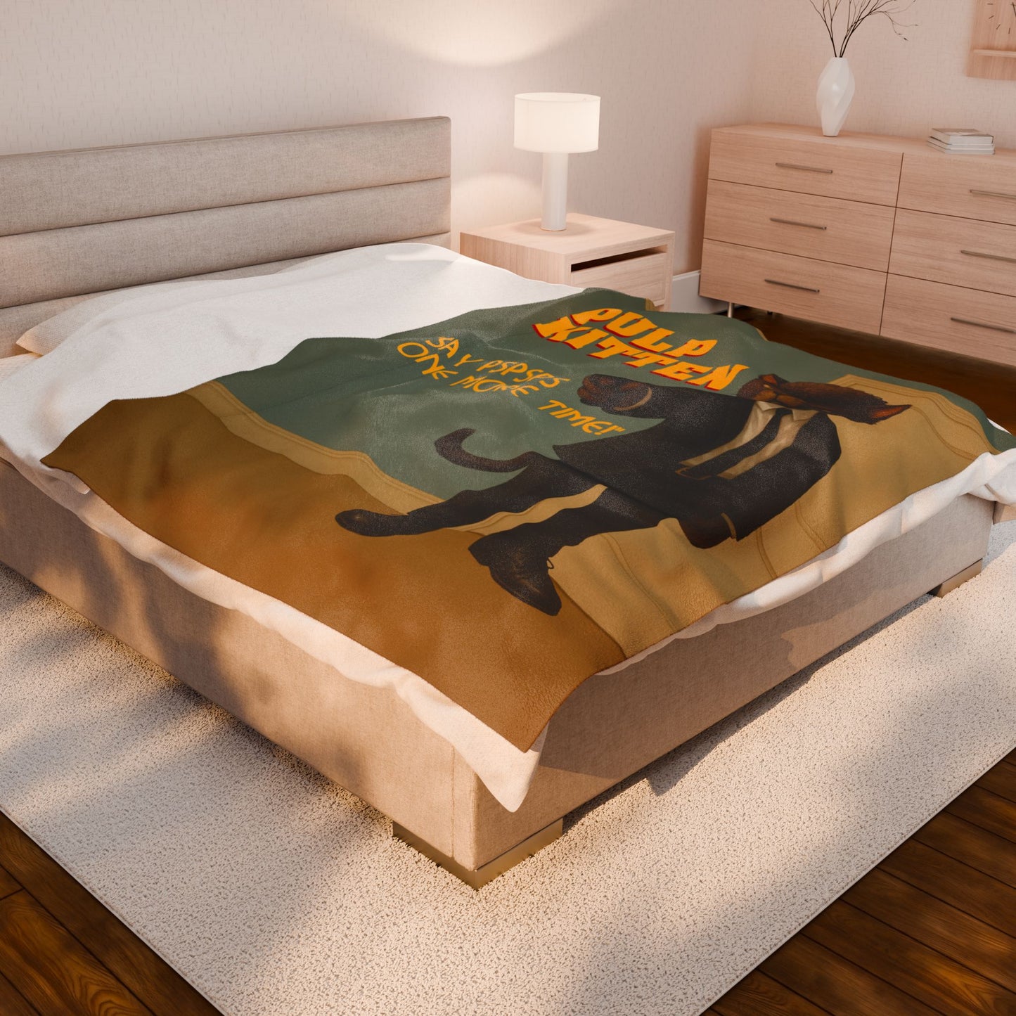 Pulp Kitten Velveteen Plush Blanket