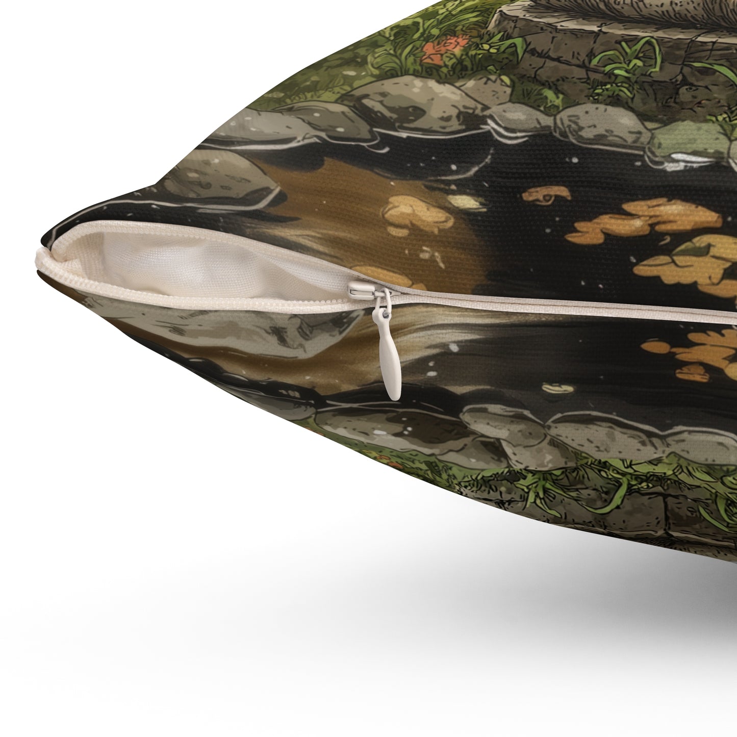 Purrfectly Zen Throw Pillow