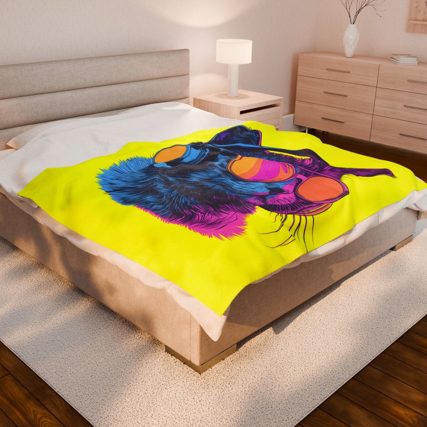 Jamming Out Velveteen Plush Blanket