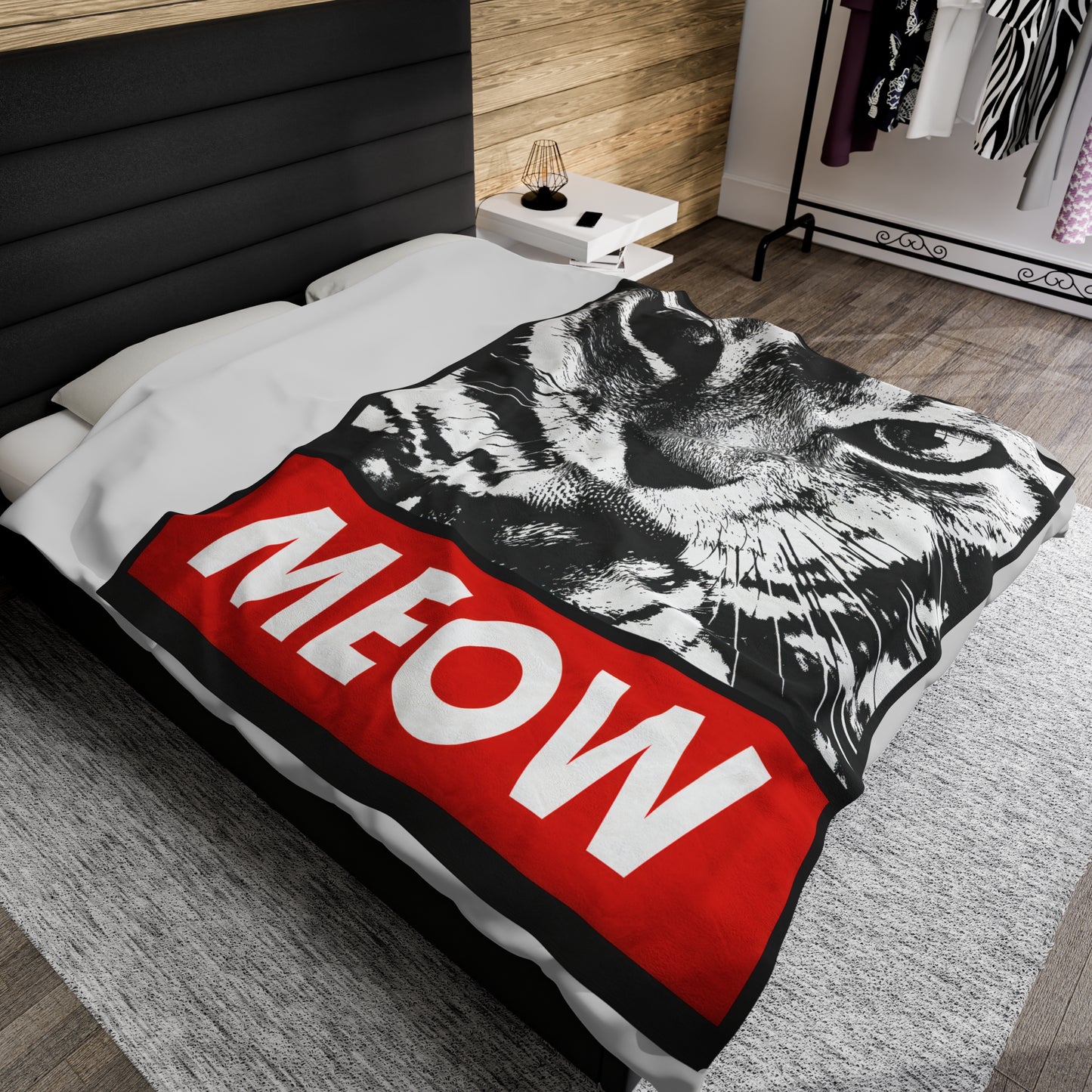 Meow Velveteen Plush Blanket