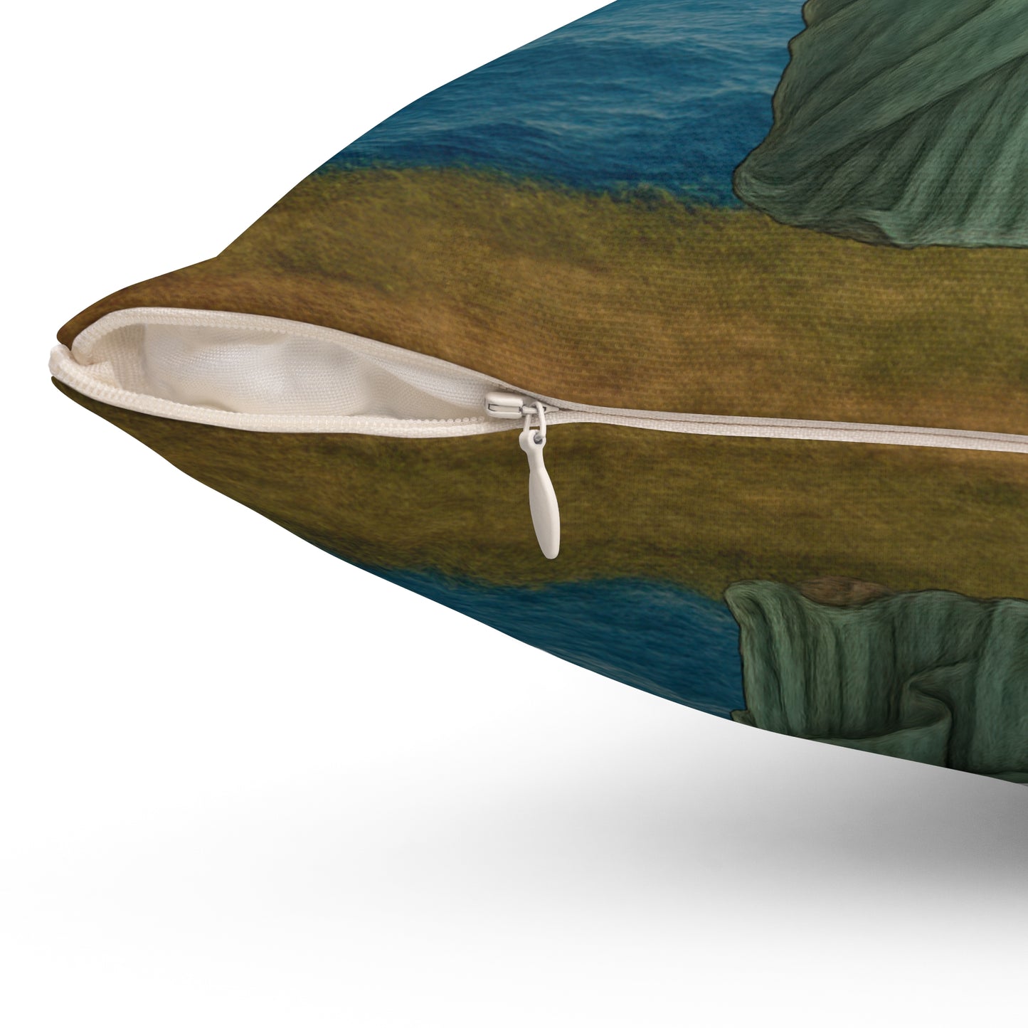 Statue of Meowberty Throw Pillow