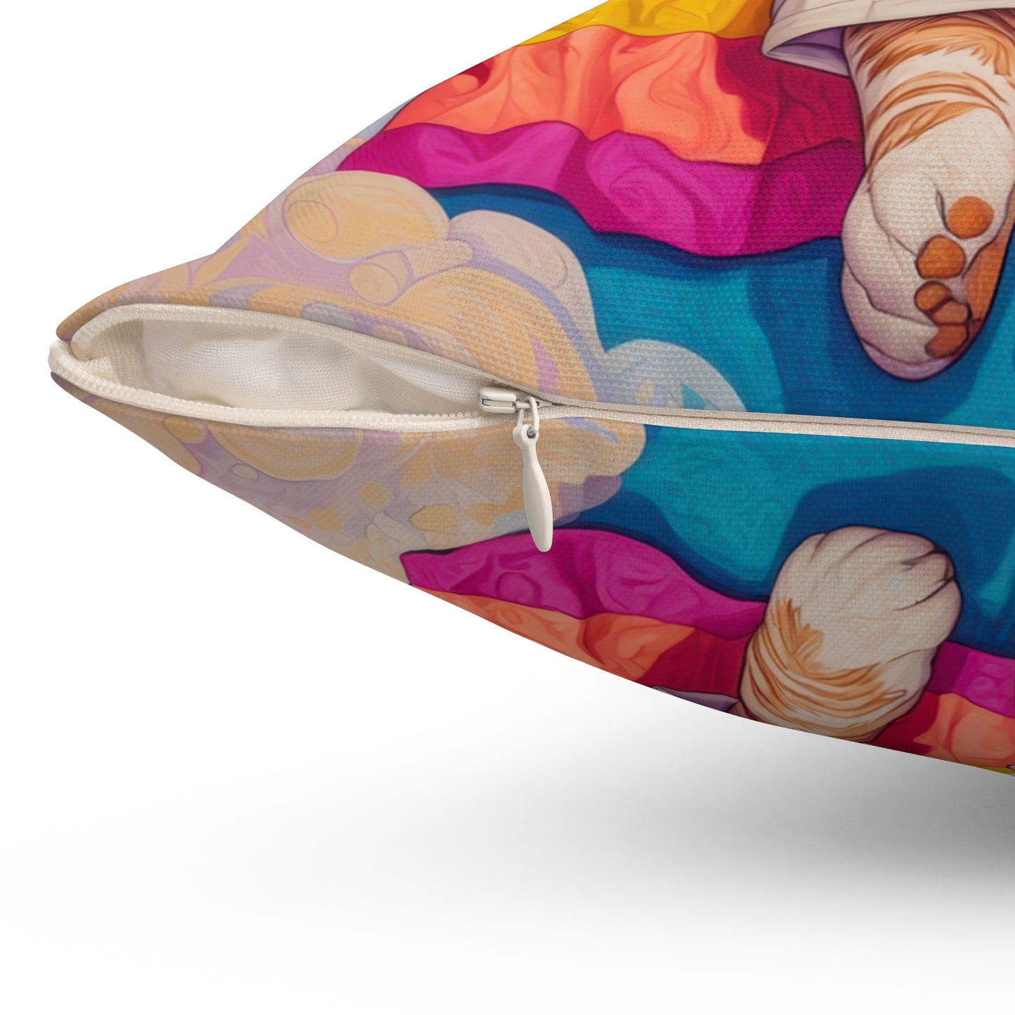 Chillaxing on Catnip Throw Pillow