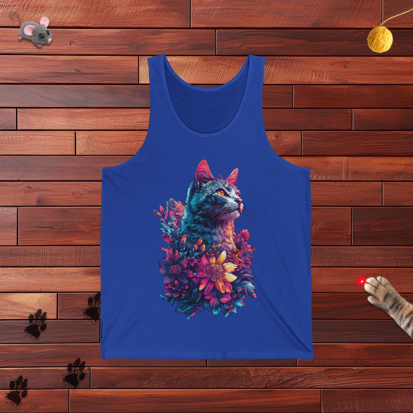 Floral Cat Tanktop