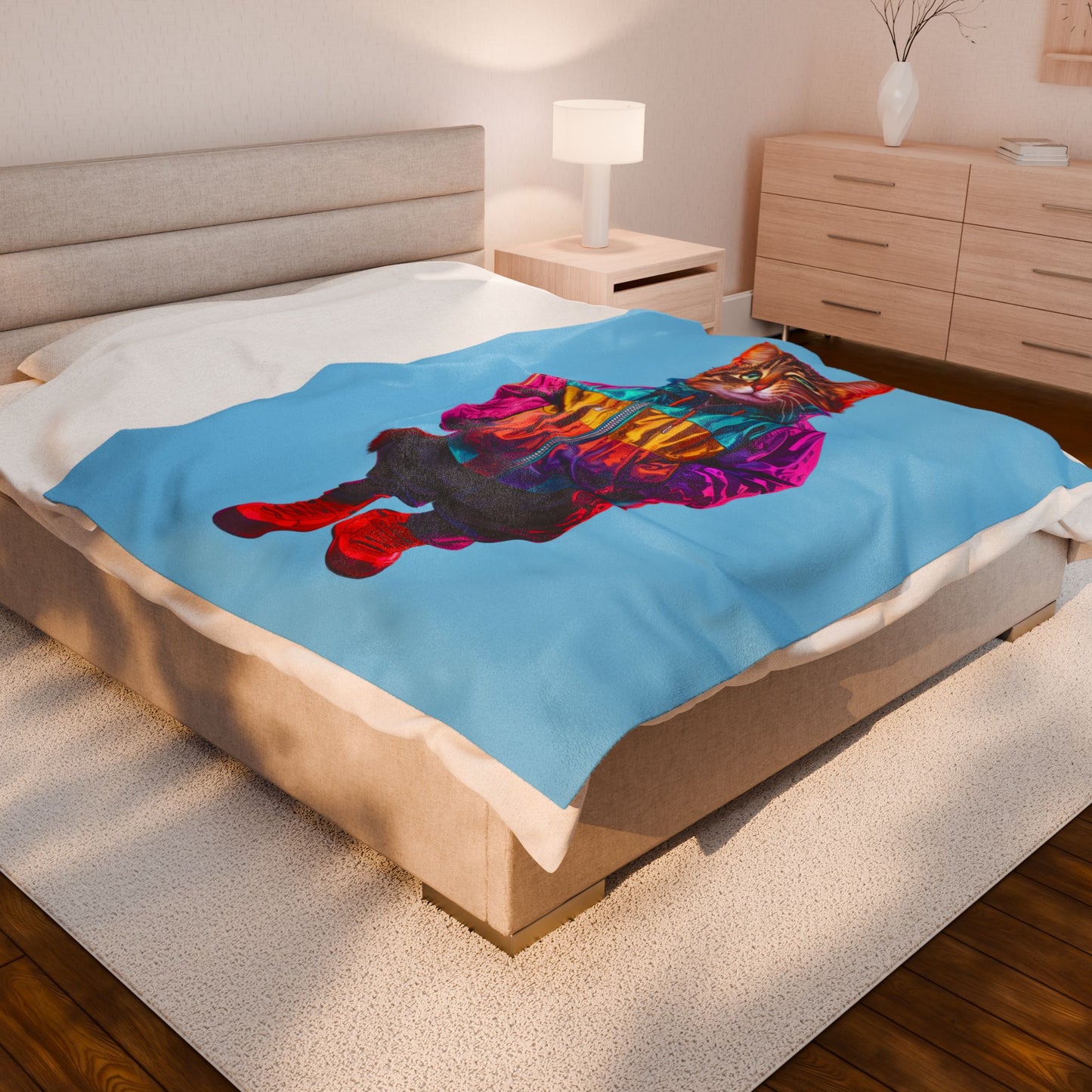 Swagger Cat Velveteen Plush Blanket