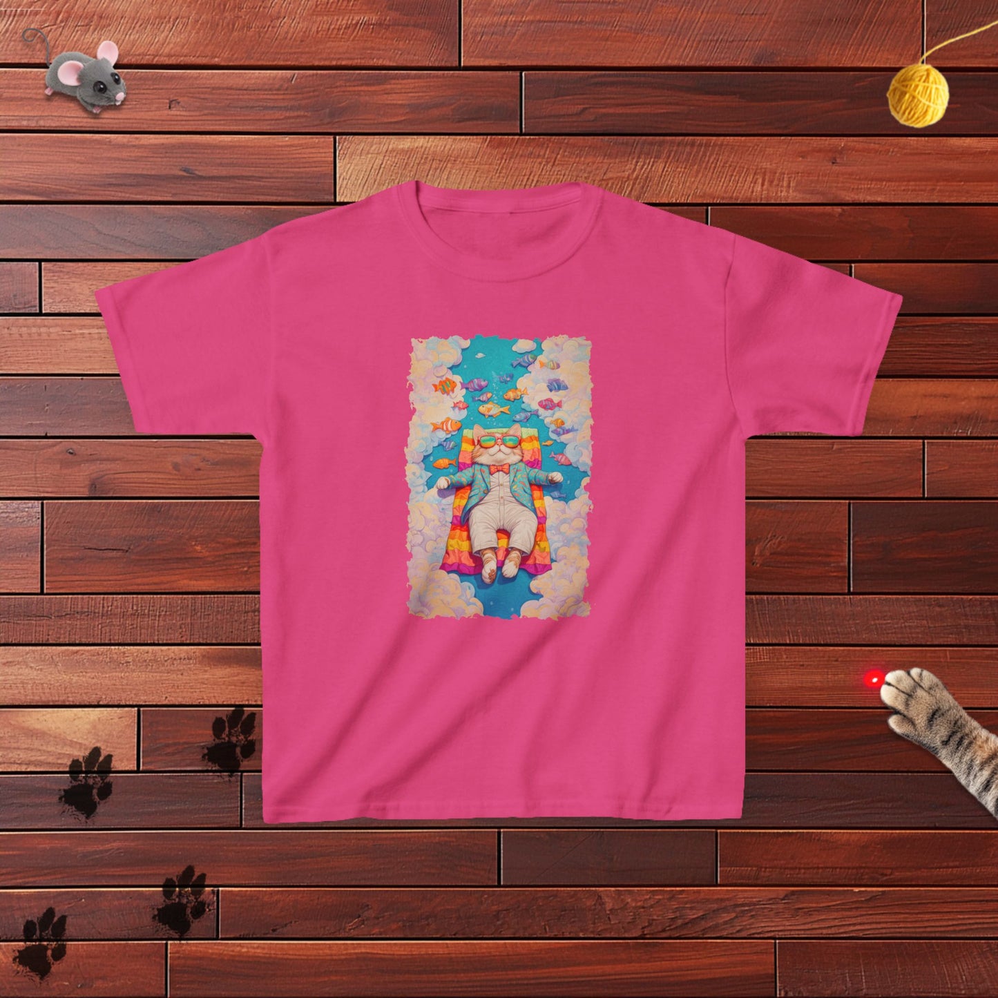 Chillaxing on Catnip Kids Tee