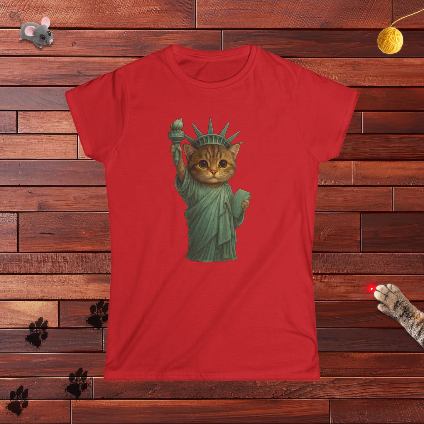Statue of Meowberty Ladies Tee