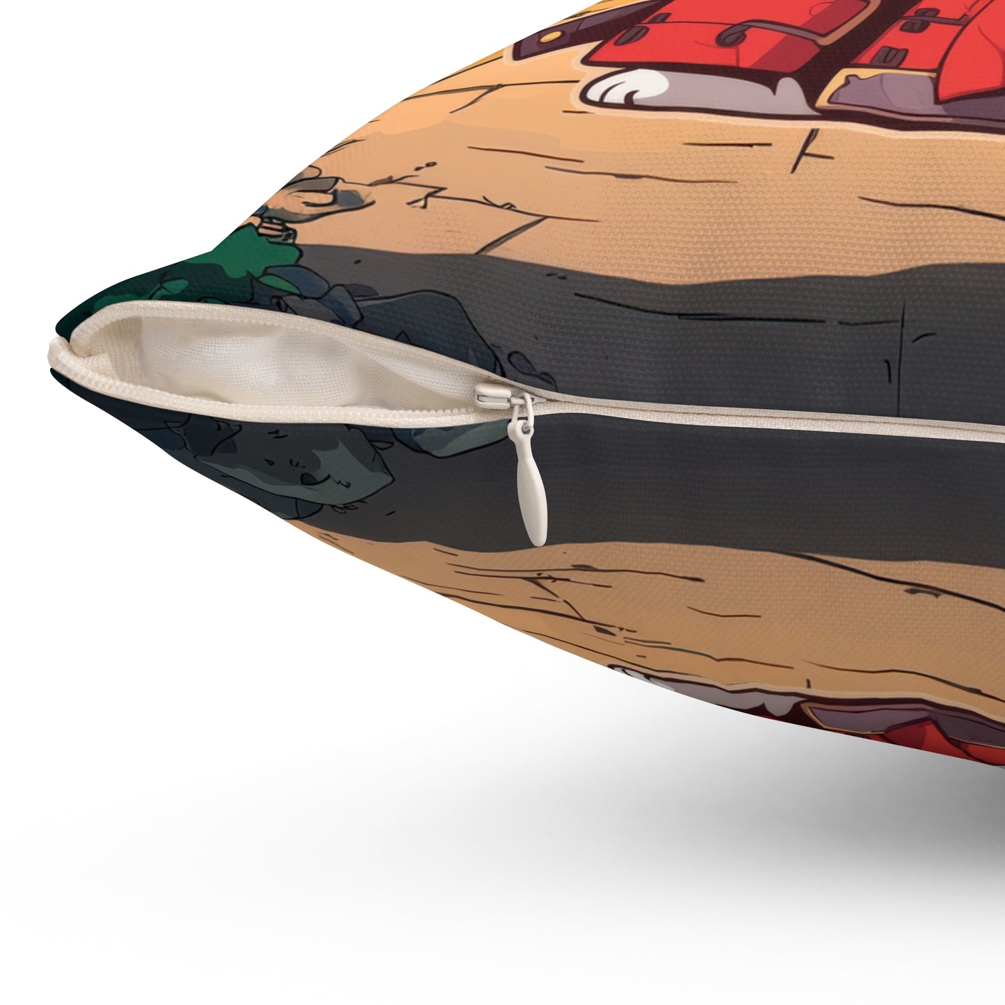 Little Samurai Throw Pillow