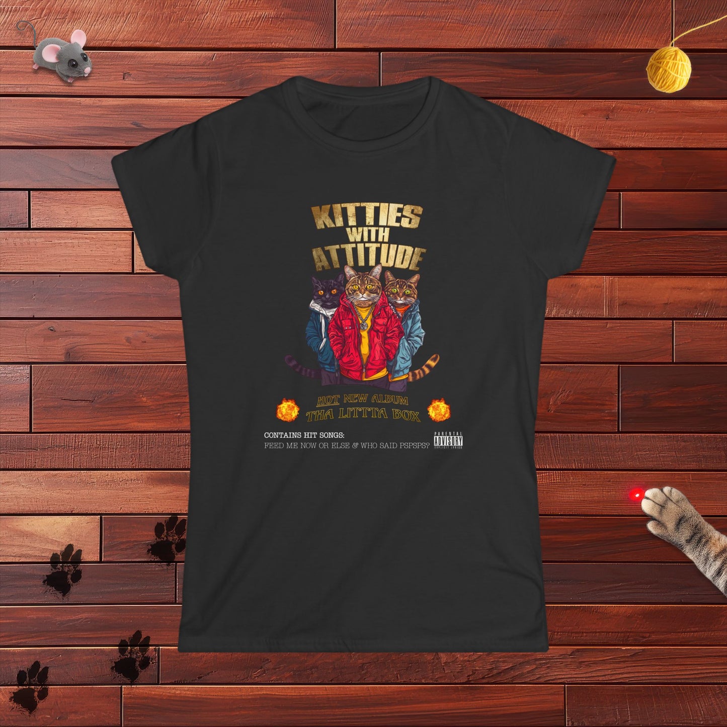 Kitties With Attitude Ladies Tee