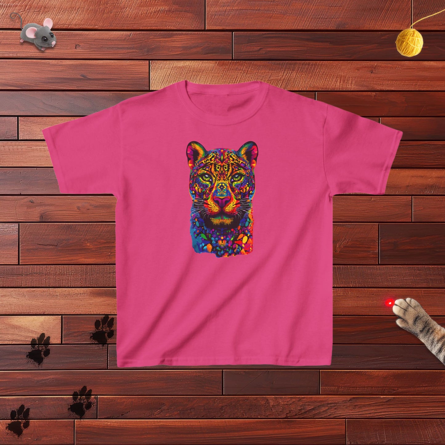 Dia De Muertos Panther Kids Tee