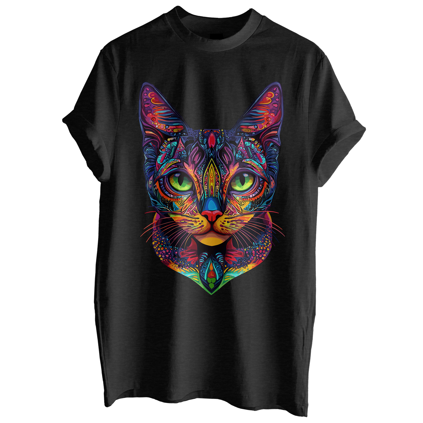 Mandala Cat Tee