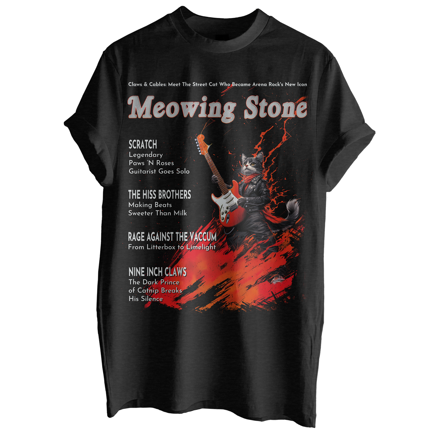 Meowing Stone Magazine Tee