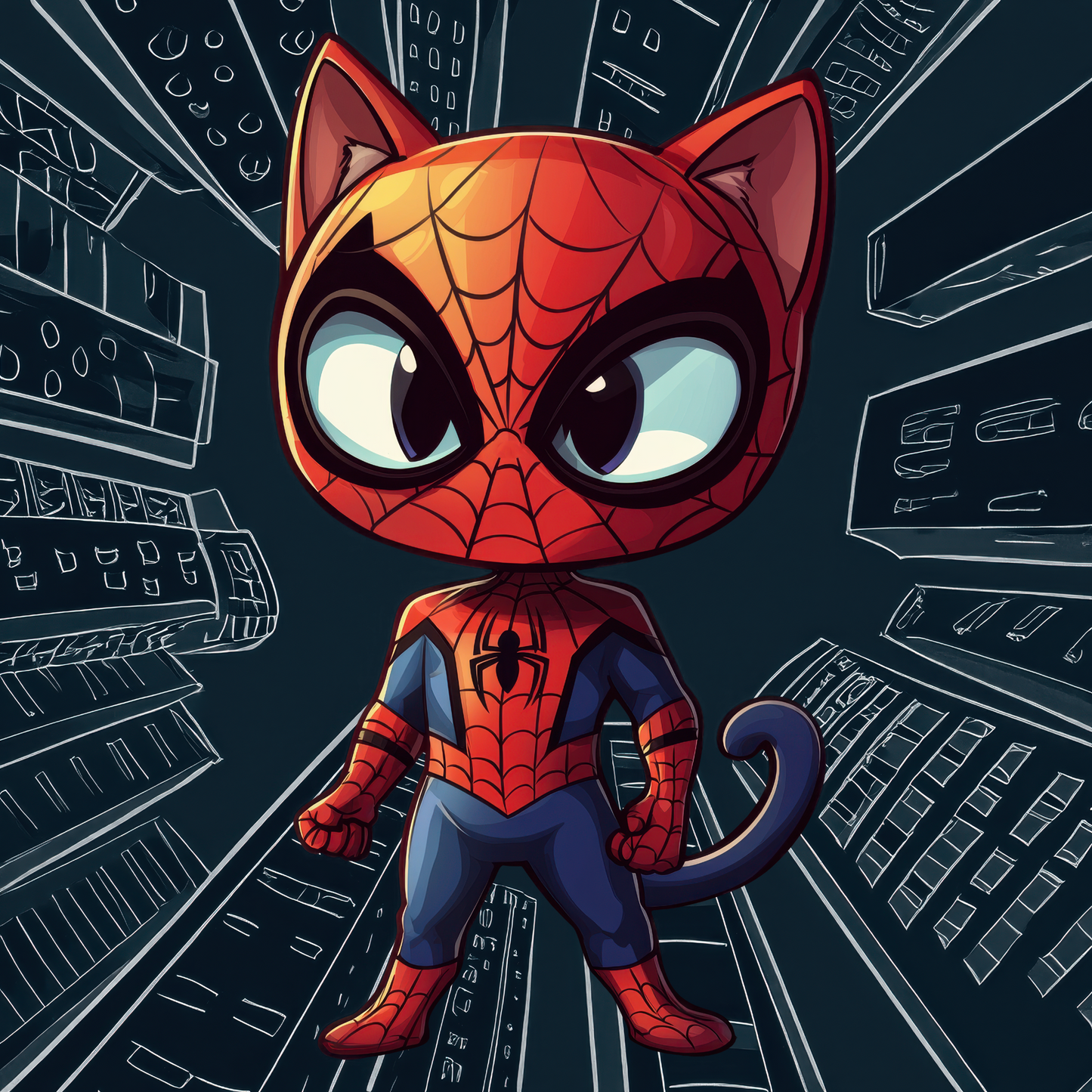 Spidercat Framed Wall Art