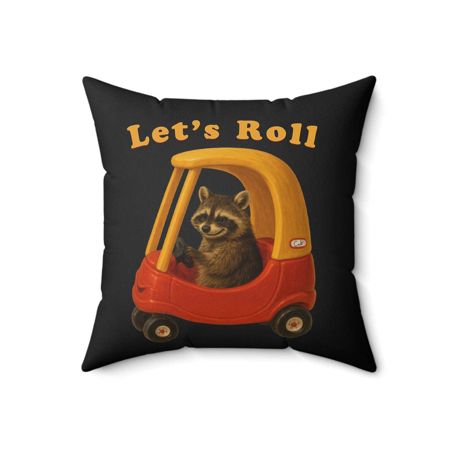 Lets Roll Throw Pillow