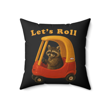 Lets Roll Throw Pillow