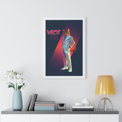 Vice Kitty Framed Wall Art