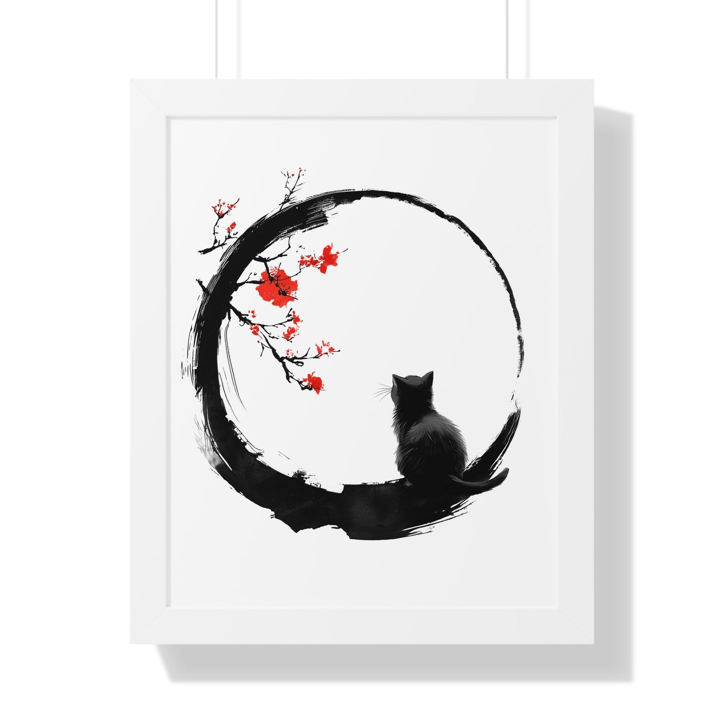 Zen Kitty Framed Wall Art