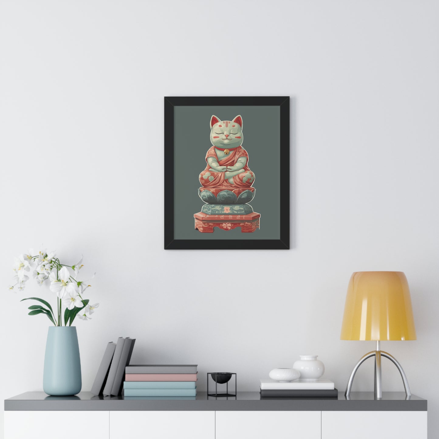 Buddy Kitty Framed Wall Art