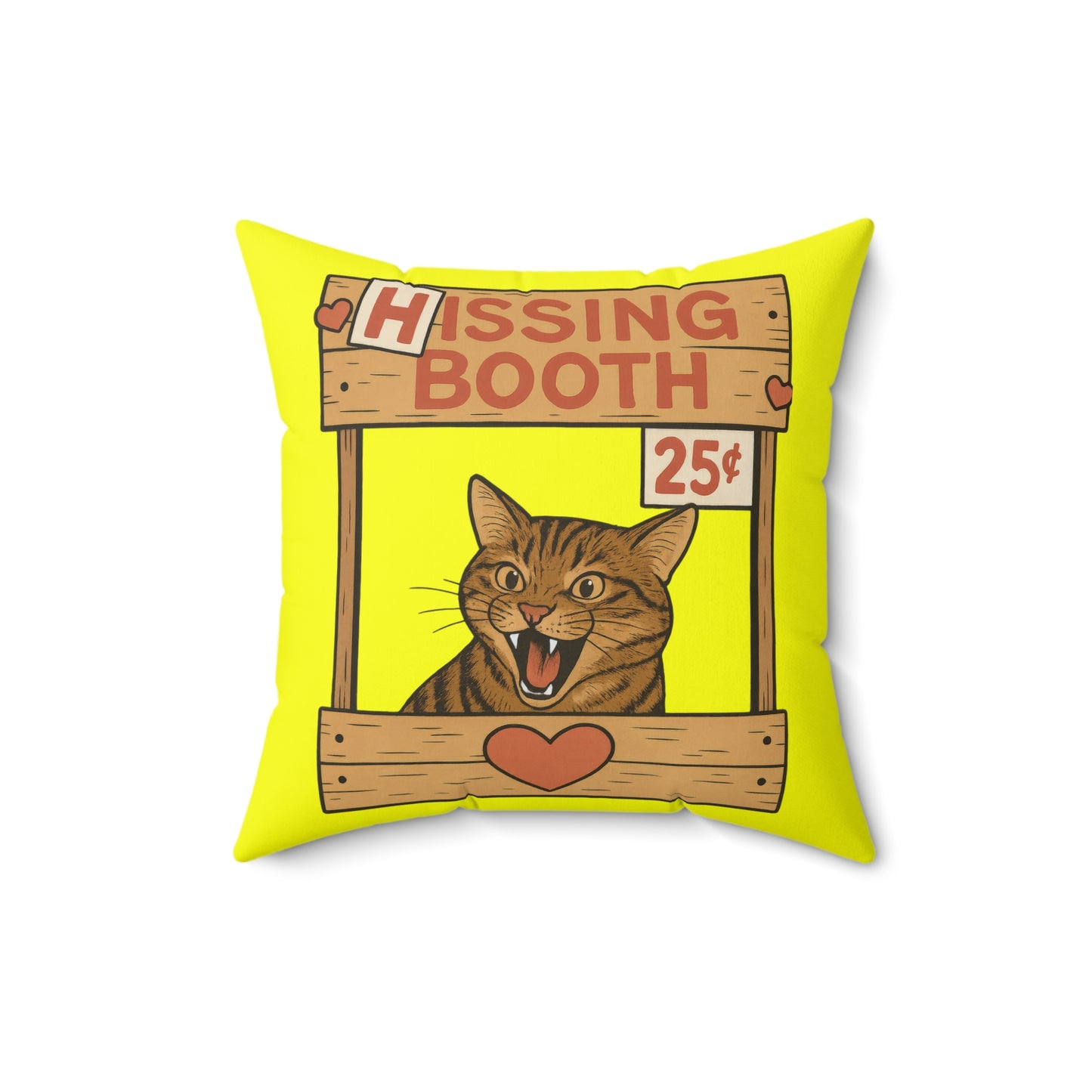Hissing Booth Throw Pillow