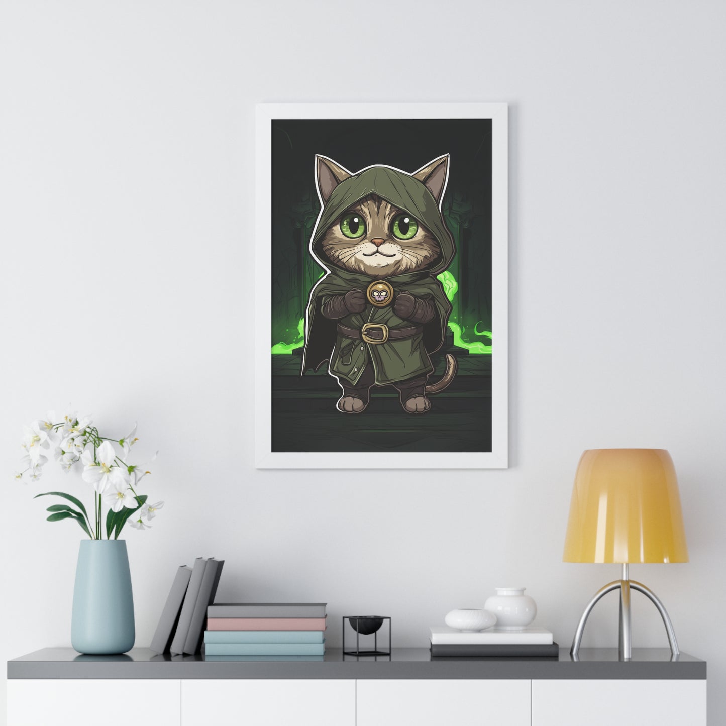 Dr. Doomcat Framed Wall Art