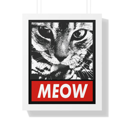 Meow Framed Wall Art