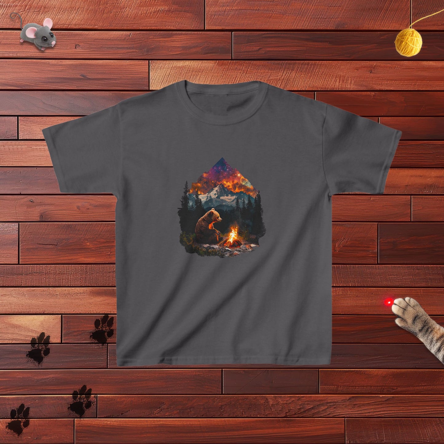 Camping Bear Kids Tee