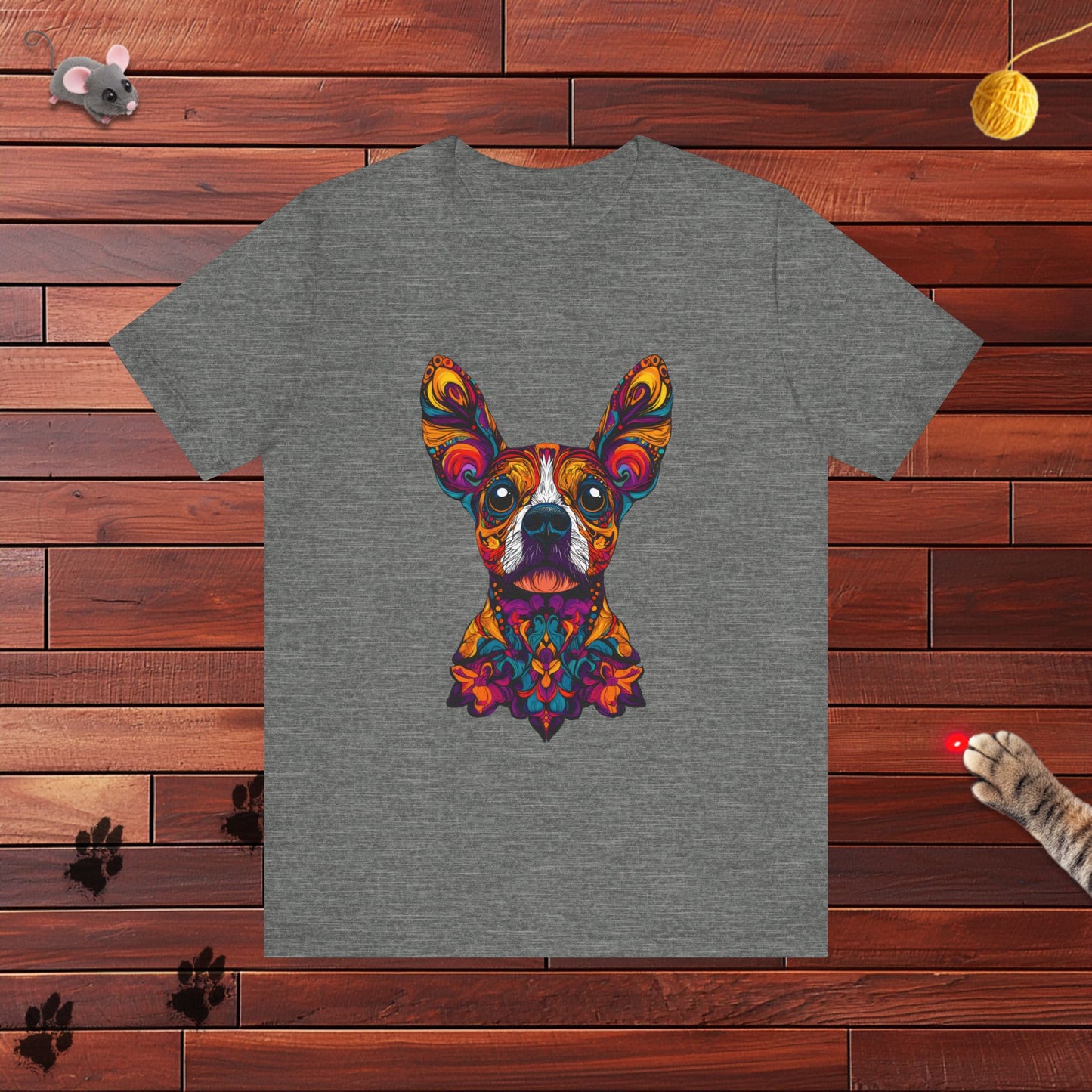 Dia De Muerte Frenchie Mens Tee