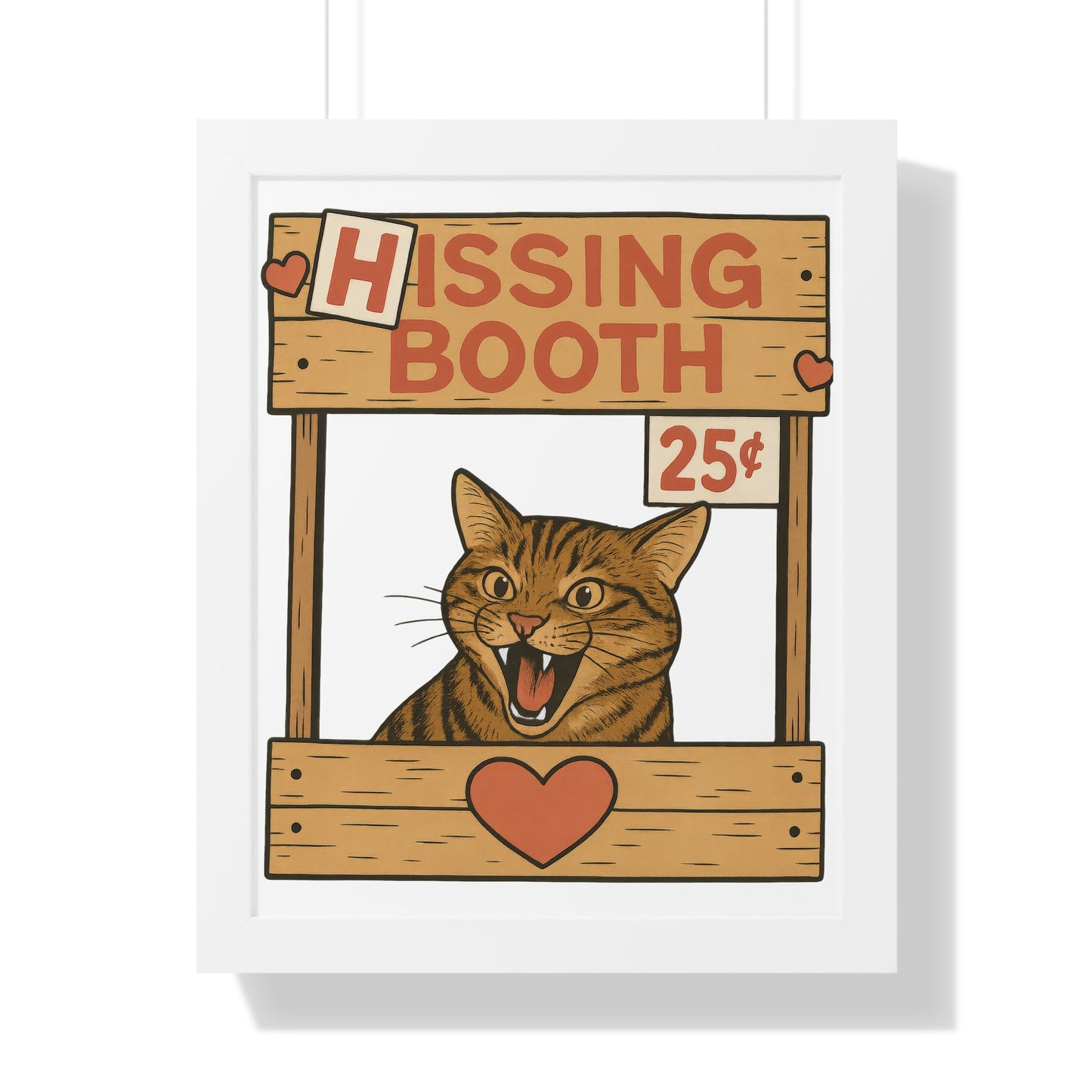 Hissing Booth Framed Wall Art