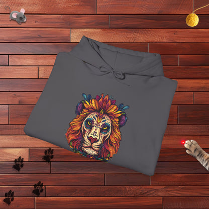Dia De Muertos Lion Hoodie