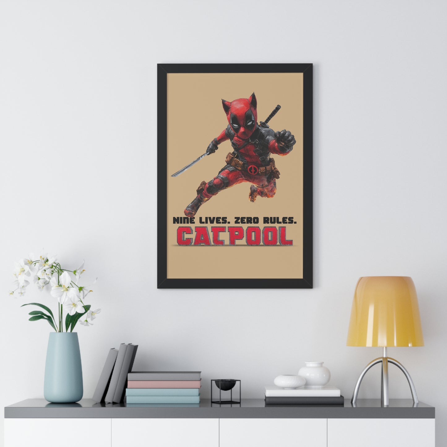 Catpool Framed Wall Art