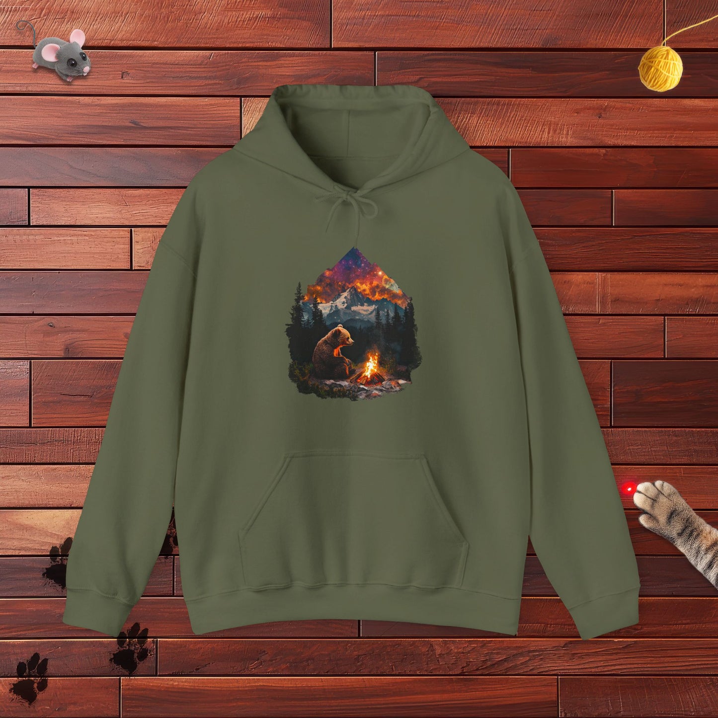 Camping Bear Hoodie