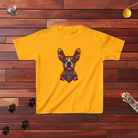 Dia De Muerte Frenchie Kids Tee