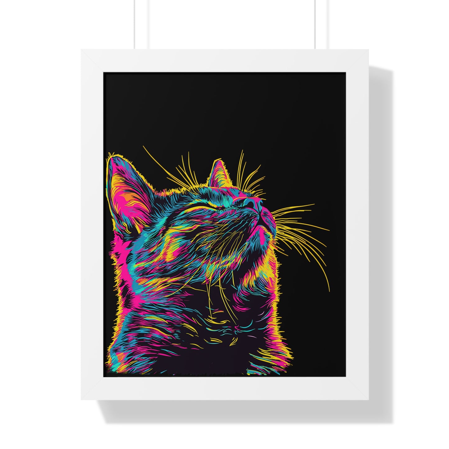 Electric Whiskers Framed Wall Art