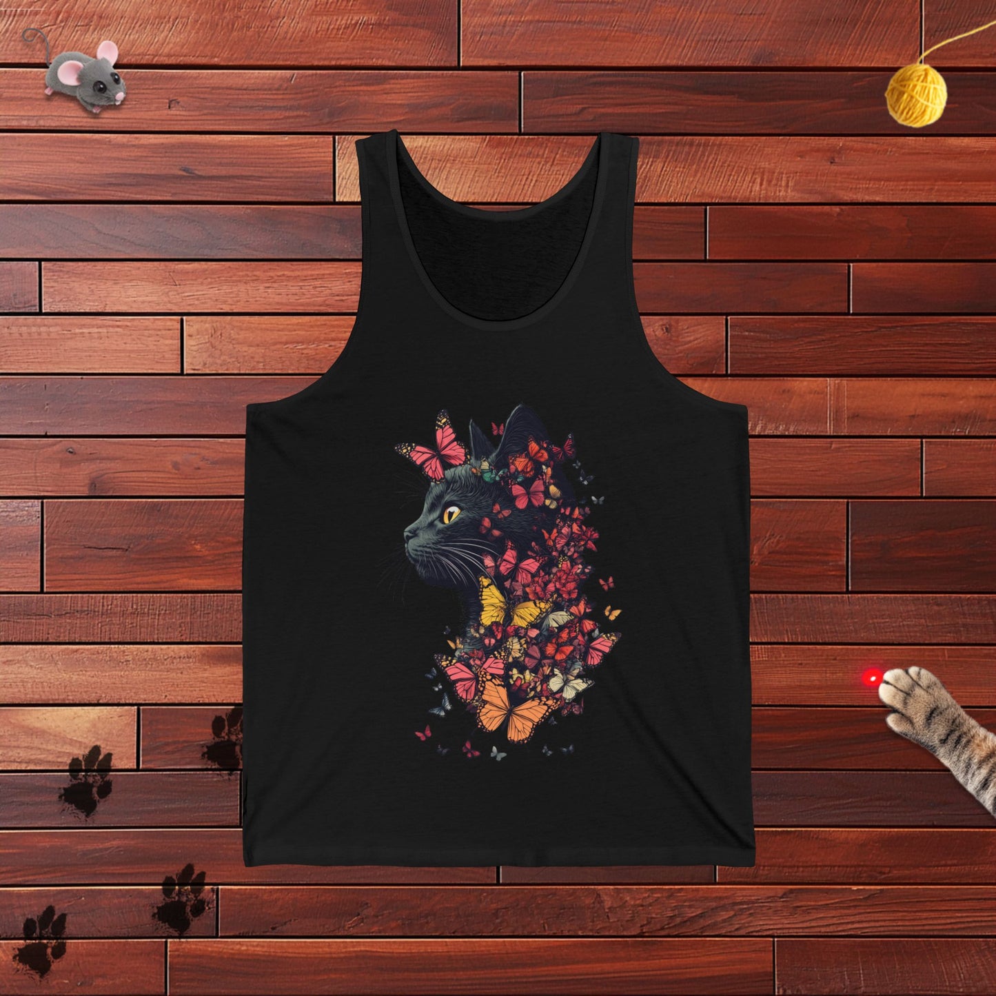 Butterfly Kitty Mens Tank