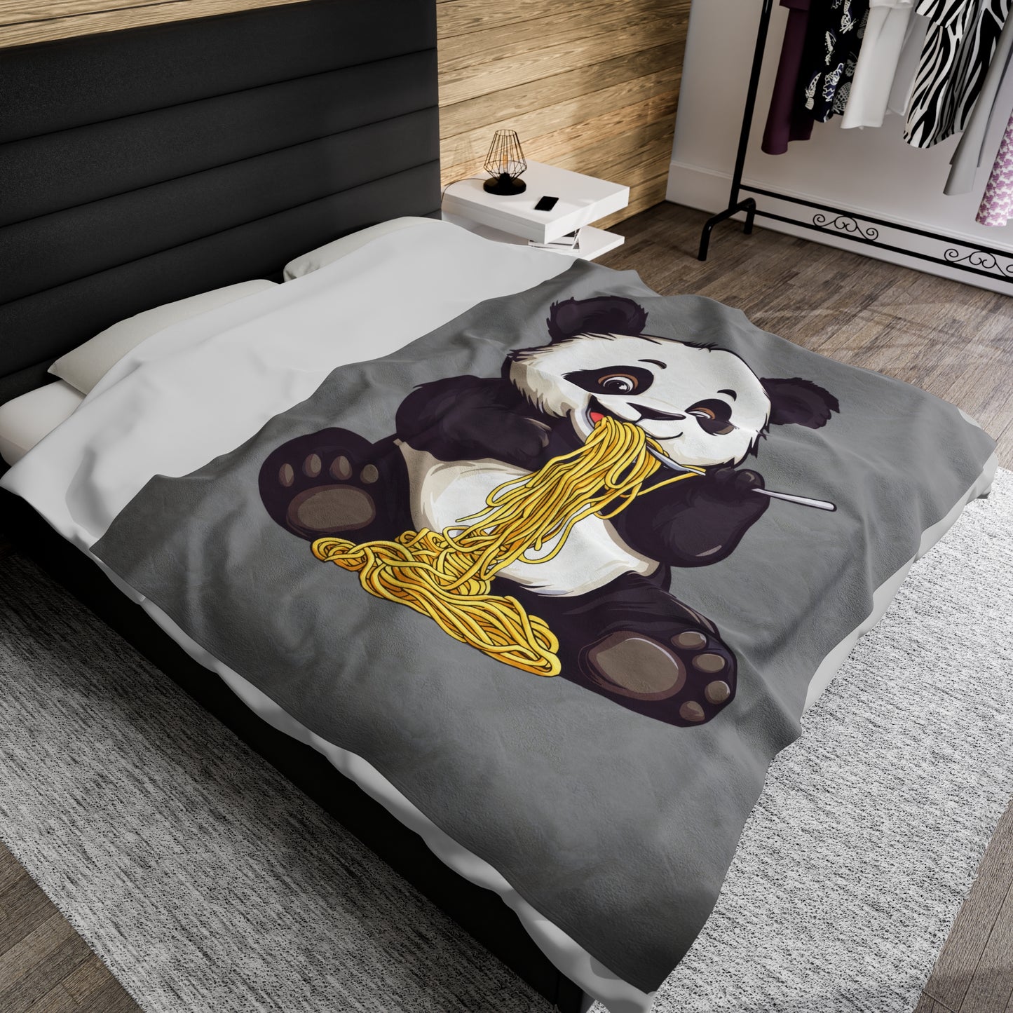 Panda Express Velveteen Plush Blanket