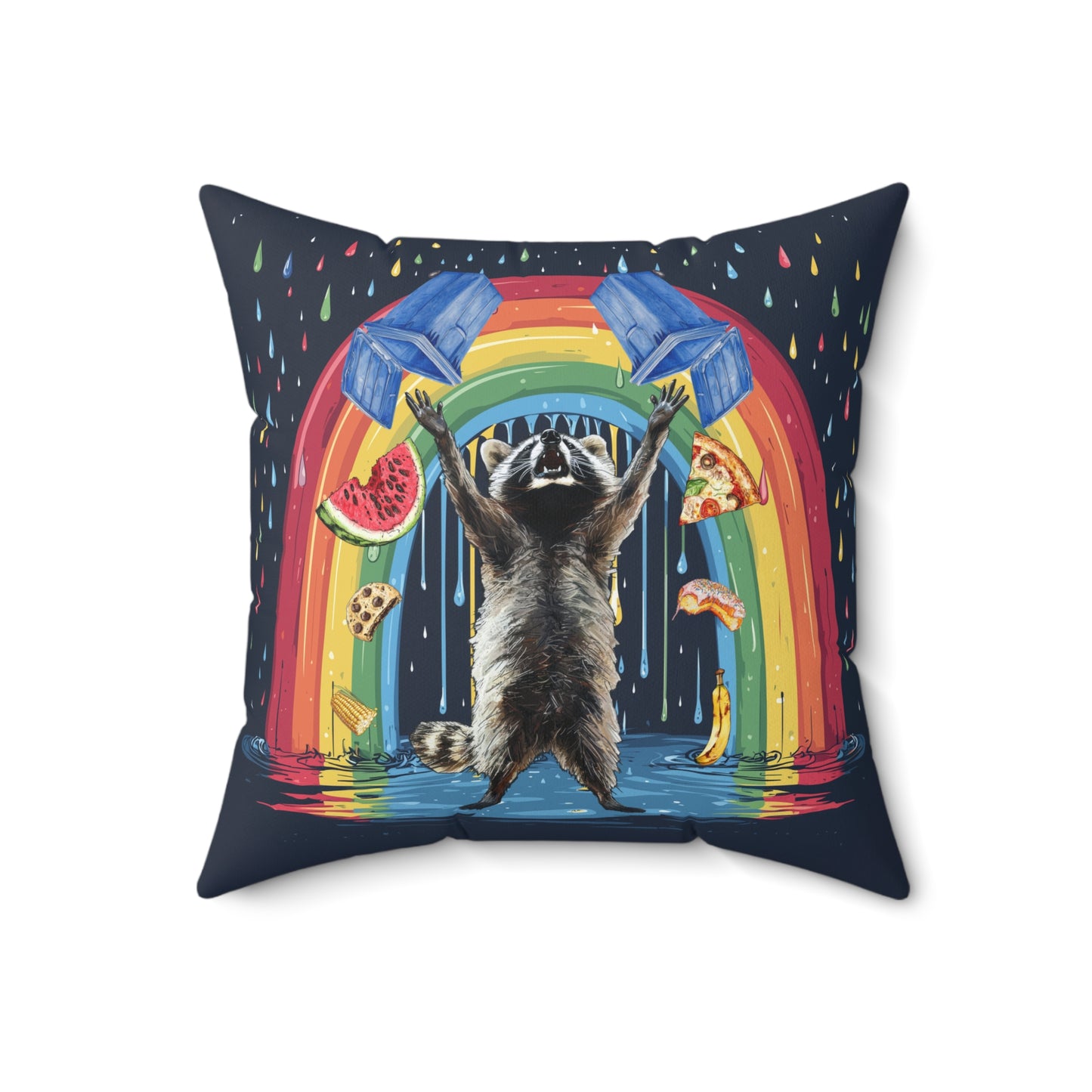 It's Raining Treasure Throw Pillow