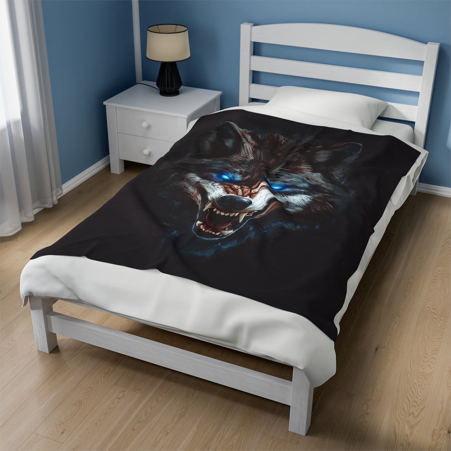 Hungry Like The Wolf Velveteen Plush Blanket