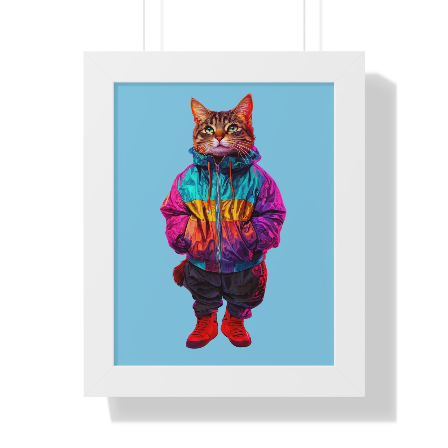 Swagger Cat Framed Wall Art
