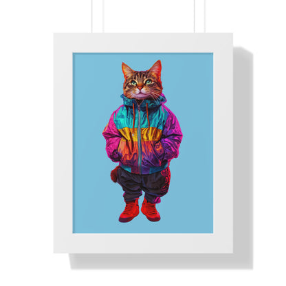Swagger Cat Framed Wall Art