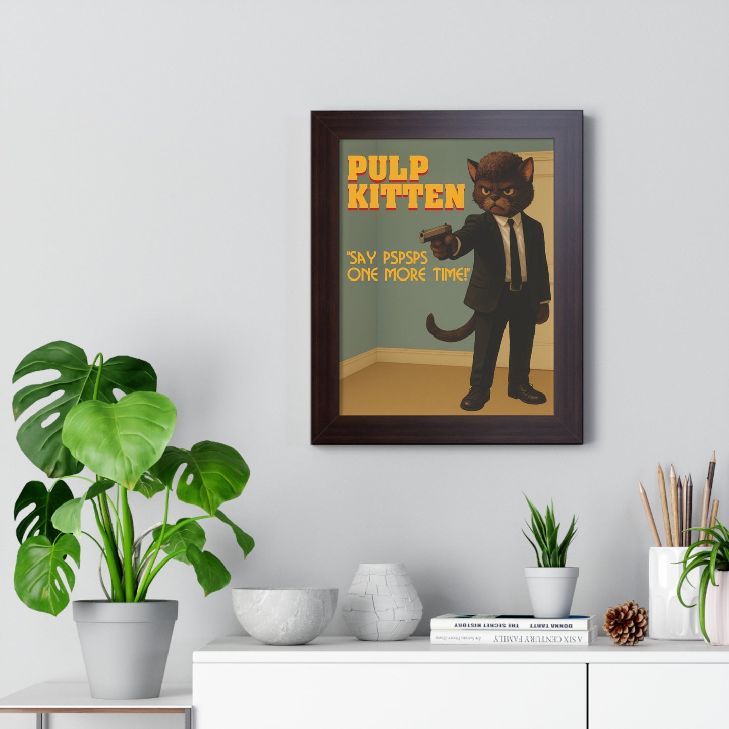 Pulp Kitten Framed Wall Art