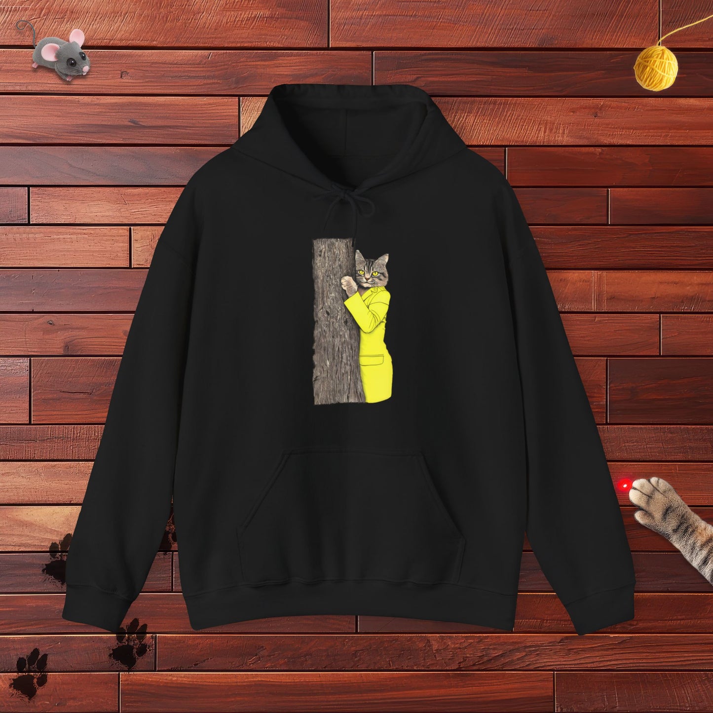 Yellow Jacket Cat Hoodie