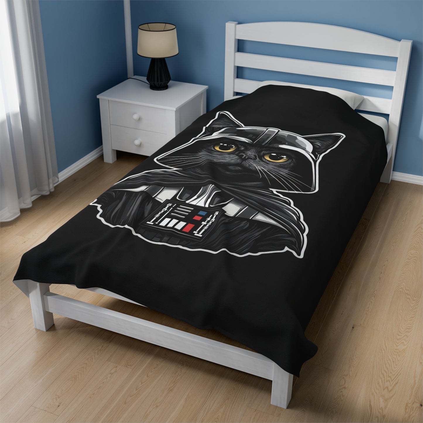 Darth Purrder Velveteen Plush Blanket