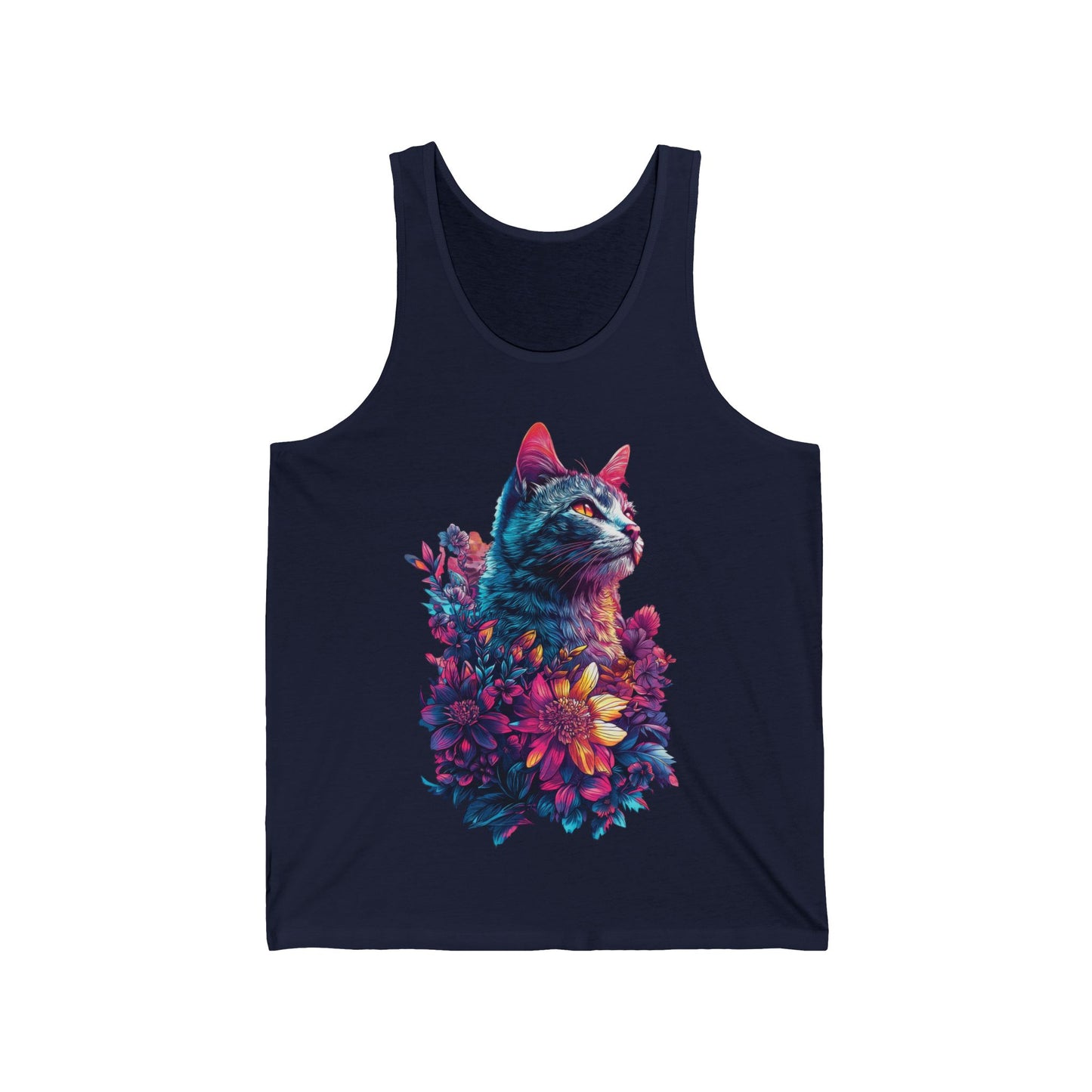 Floral Cat Men's Tank